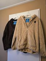 2 Knuffle warme fleece vesten - zo goed als nieuw, Maat 38/40 (M), Bruin, Verzenden, Knuffle