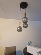 Moderne hanglamp met glazen bollen, Huis en Inrichting, Lampen | Hanglampen, Ophalen, 50 tot 75 cm, Zo goed als nieuw, Glas