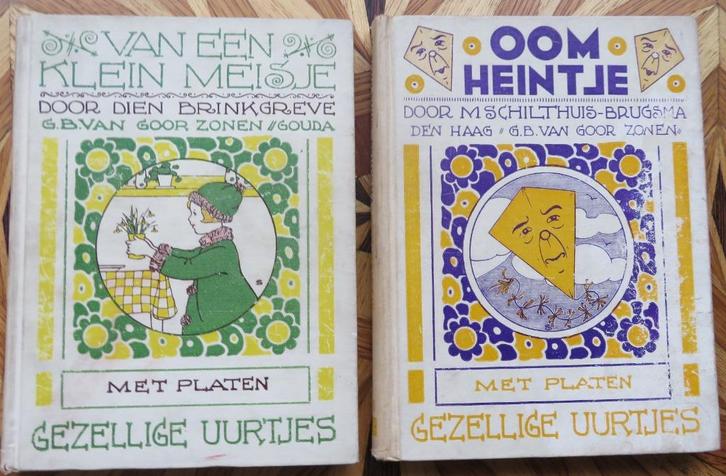Kinderboeken - Gezellige Uurtjes - ca. 1935 - 14 boeken, Antiek en Kunst, Antiek | Boeken en Bijbels, Ophalen of Verzenden