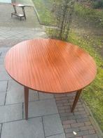 Retro ronde van Teeffelen stijl tafel, 100 tot 150 cm, 100 tot 150 cm, Rond, Teakhout