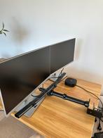 2x 23” hp E233 monitor incl. monitorarm en docking station, Computers en Software, Monitoren, Ophalen of Verzenden, Zo goed als nieuw
