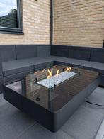 Luxe Vuurtafel voor Buiten Planika Rio Gas Zwart RVS/ Glas, Ophalen, Zo goed als nieuw