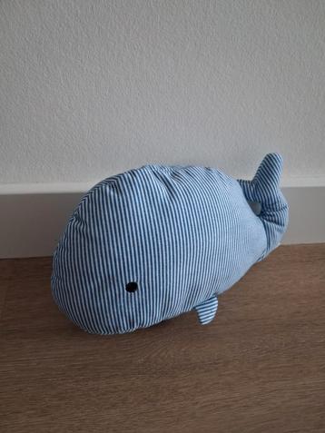 Knuffel Zeeman walvis vis gestreept blauw wit K9725 beschikbaar voor biedingen