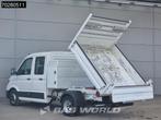 Volkswagen Crafter 177pk Dubbel Cabine Kipper met Kist Dubbe, Stof, Gebruikt, Euro 6, 4 cilinders