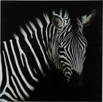 Schilderij zebra Wild life L - zwart/wit, Ophalen, Zo goed als nieuw, Schilderij, 75 tot 100 cm