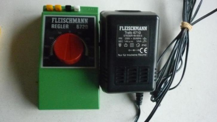 Fleischmann 6720 regelaar + 6710 transformator, Hobby en Vrije tijd, Modeltreinen | H0, Gebruikt, Transformator of Voeding, Gelijkstroom