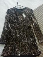 NIEUWE Glitterjurk zwart /goud Tip leuk voor kerst, Kinderen en Baby's, Kinderkleding | Maat 164, Ophalen, Nieuw, Meisje, Jurk of Rok