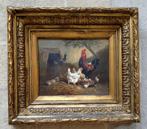 ===haan en kippen===Henry Schouten 1857-1927===, Antiek en Kunst, Ophalen of Verzenden