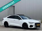 Audi A3 Limousine 35 TFSI 3x Sline PANO NAP BTW, 65 €/maand, 4 cilinders, 150 pk, Leder en Stof