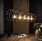 Hanglamp., Huis en Inrichting, Lampen | Hanglampen, Ophalen of Verzenden, Zo goed als nieuw, Metaal, Stoere moderne lamp. Breed 1.20 mtr.