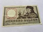 100 gulden Erasmus 1953, Postzegels en Munten, Bankbiljetten | Nederland, Ophalen of Verzenden, 100 gulden