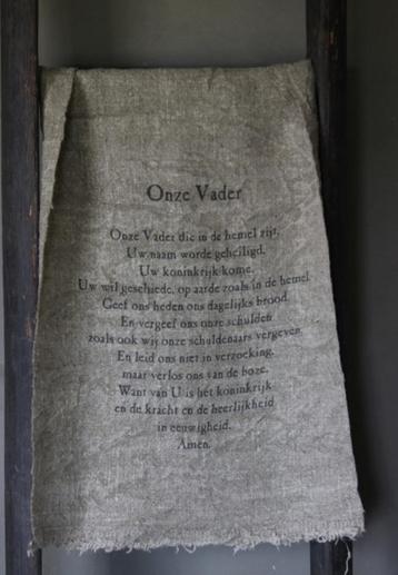 Shabby doek onze Vader beschikbaar voor biedingen