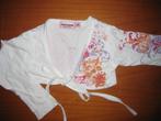 Wit bolero, 98, New Basic, Kinderen en Baby's, Ophalen of Verzenden, Zo goed als nieuw, Meisje, Trui of Vest