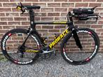 Prorace full aero triathlonfiets te koop, Fietsen en Brommers, Fietsen | Racefietsen, Gebruikt, Carbon, Meer dan 20 versnellingen