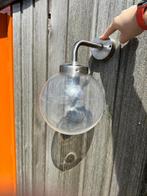 RVS bolle wandlamp buiten, Tuin en Terras, Waterbestendig, Netvoeding, 50 tot 250 watt, Rvs