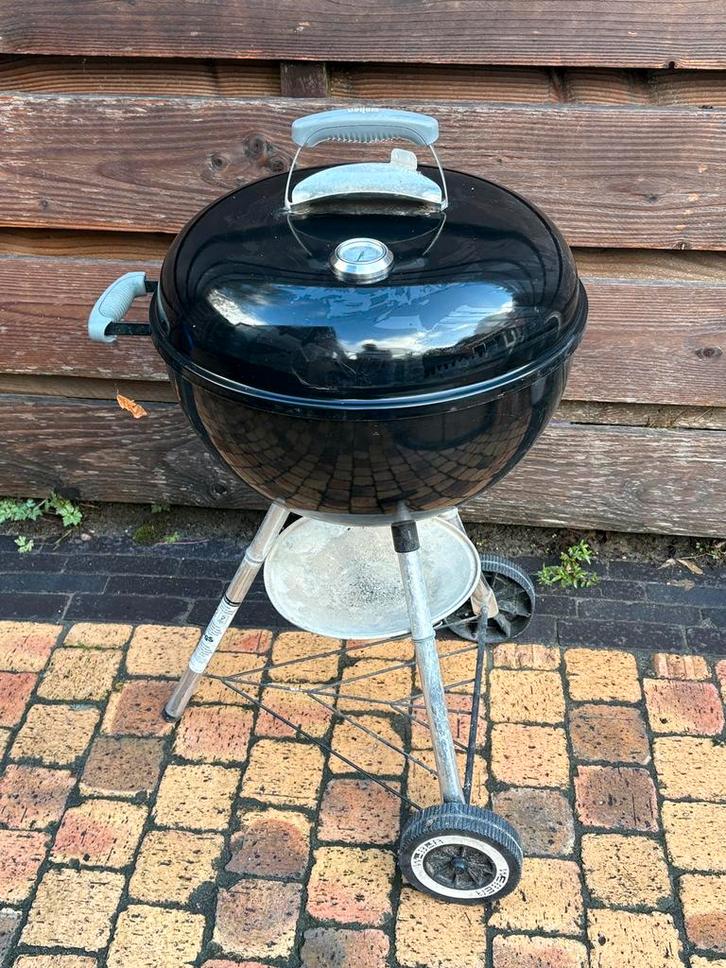 Weber original barbecue bbq 44 cm met starter en groentekorf, Tuin en Terras, Houtskoolbarbecues, Zo goed als nieuw, Ophalen