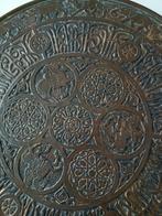 Arabisch koperen en houten tafelblad Perzisch  ?, Ophalen of Verzenden