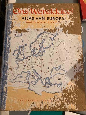 Oude Atlas van Europa - Ons Werelddeel beschikbaar voor biedingen