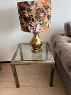 Prachtige brons/ messing bijzettafel, Huis en Inrichting, Tafels | Bijzettafels, 45 tot 60 cm, Minder dan 55 cm, Metaal of Aluminium