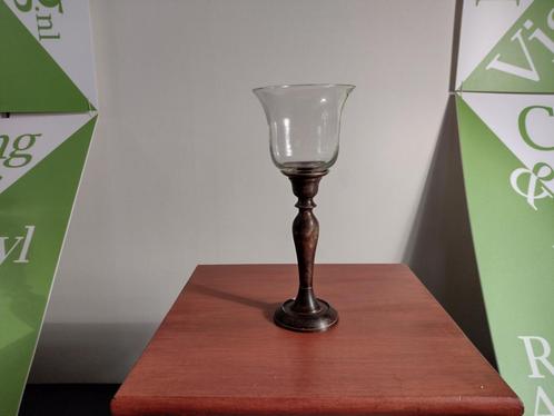 Kaarshouder/kandelaar, Huis en Inrichting, Woonaccessoires | Kandelaars en Kaarsen, Zo goed als nieuw, Kaars, 25 tot 50 cm, Metaal
