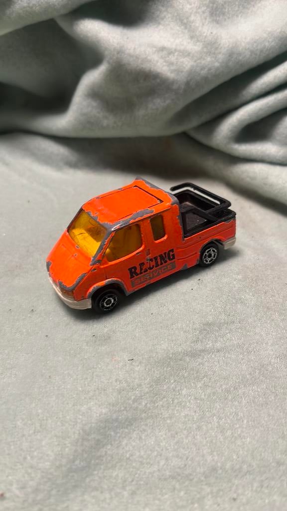 Majorette Ford Transit Van Half-Cab, Ophalen of Verzenden, Zo goed als nieuw, Auto