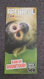 Flyer folder dierentuin Apenheul, Ophalen of Verzenden, 1980 tot heden