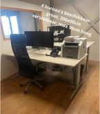 4x groot bureau, 200x90, hoogte verstelbaar, max 90cm, Ophalen of Verzenden, In hoogte verstelbaar, Gebruikt, Bureau