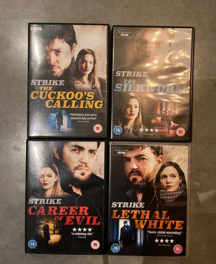 C. B. Strike DVD Boxset - Cormoran Strike Mysteries, Cd's en Dvd's, Dvd's | Tv en Series, Zo goed als nieuw, Thriller, Boxset