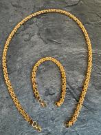 Koningsketting en Koningsarmband Luxe Schakel 18 kr. NIEUW, Ophalen of Verzenden, Nieuw, Goud, Overige materialen