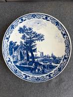 Delfts Blauw Wandbord - 39cm, Antiek en Kunst, Antiek | Wandborden en Tegels, Ophalen of Verzenden