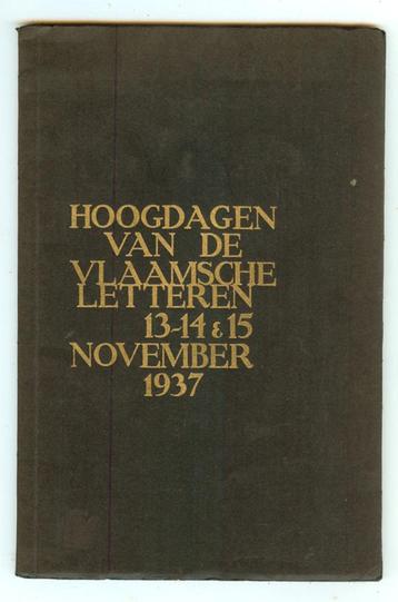 Collectorsitem Programmagids HOOGDAGEN Vlaamse beschikbaar voor biedingen