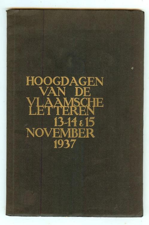 Collectorsitem Programmagids HOOGDAGEN Vlaamse, Boeken, Literatuur, Gelezen, Ophalen of Verzenden