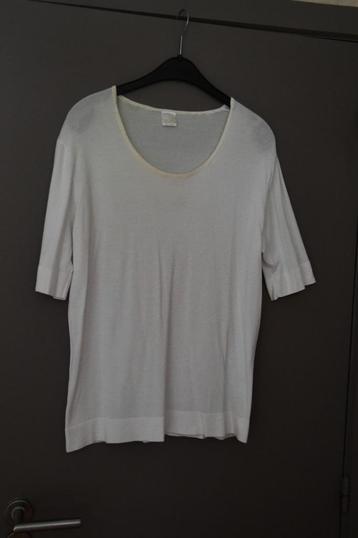 Witte polo met ronde hals - M&S Mode - 44/46 beschikbaar voor biedingen