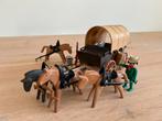 Vintage playmobil uit 1976 nr 3243 Western huifkar met 4span, Ophalen of Verzenden, Gebruikt, Complete set