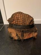 Legerhelm met binnenhelm en camouflage, Verzamelen, Ophalen of Verzenden, Landmacht, Nederland
