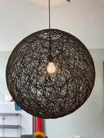 2x zwarte ronde hanglamp, Ophalen, Stof, Modern, 50 tot 75 cm