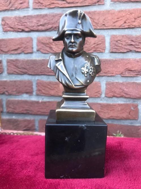 mooie kleine buste van Napoleon, brons en marmer, Antiek en Kunst, Kunst | Beelden en Houtsnijwerken, Ophalen of Verzenden