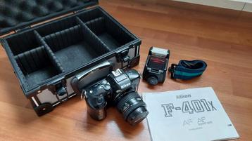 Nikon F-401X, AF Zoom-Nikkorlens, flitser speedlight SB-22 beschikbaar voor biedingen