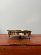 Messing plateau voor kaarsen ect., Huis en Inrichting, Ophalen of Verzenden, Zo goed als nieuw, Minder dan 25 cm