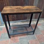 Sidetable smalle tafel met plateau bijzettafel, Ophalen, 50 tot 100 cm, Zo goed als nieuw, Modern