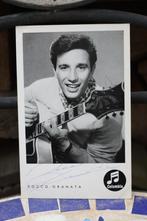 Oude zwart wit kaart Rocco Granata  Marina met handtekening, Verzamelen, Muziek, Artiesten en Beroemdheden, Gesigneerd, Foto of Kaart