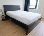 IKEA MALM zwart bedframe met lades 140x200, Ophalen, Gebruikt, Zwart, Tweepersoons