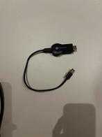 Google Chromecast (HDMI) met korte USB-kabel, Computers en Software, Pc- en Netwerkkabels, Ophalen of Verzenden, Gebruikt