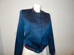 Maje donker blauw bomber jack sier stiksel boord met kleur M, Maat 38/40 (M), Verzenden, Blauw, Maje