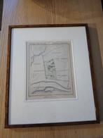 Plattegrond van Gorinchem en omstreken in wortelnoten houten, Ophalen of Verzenden