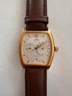 Oris Classic Tonneau Ref. 7471, Leer, Staal, Polshorloge, Zo goed als nieuw