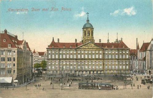 (377-621-037) Amsterdam Dam met Kon Paleis, Verzamelen, Ansichtkaarten | Nederland, Noord-Holland, Verzenden