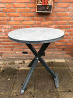 Tuintafel rond groen, Tuin en Terras, Tuintafels, Ophalen, Gebruikt, Rond, Plastic