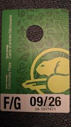 Parks Canada Discovery Pass - 7 pers in 1 voertuig, Tickets en Kaartjes, Autovignetten, Drie personen of meer