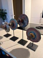 4 Traditionele Indonesische Draaitollen op Standaard, Ophalen of Verzenden